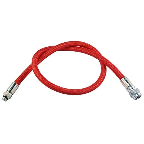 METALSUB Flex Inflatorschläuche (RED, 61 cm) - Hochwertige Flex Inflatorschläuche in leuchtendem Rot, ideal für alle Sportarten und einfach zu handhaben.