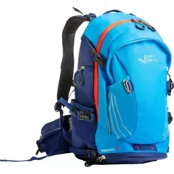 BLACK CREVICE Wander & Bike Rucksack MANAKAU 26L | Blau mit Regenhülle - Outdoor-Rucksack 26L mit vielseitigen Stauräumen, seitlichen Kompressionsgurten und integrierter Regenhülle für optimale Sicherheit und Komfort beim Wandern und Radfahren.