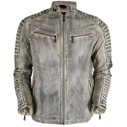 MDM Bikerjacke Herren aus echtem Lamm Nappa Leder - Elegante und leichte Sommer Bikerjacke aus 100% echtem Lammleder. Ideal für stilbewusste Fahrer, mit Stehkragen und praktischem Reißverschluss. Hochwertige Verarbeitung für besten Tragekomfort.