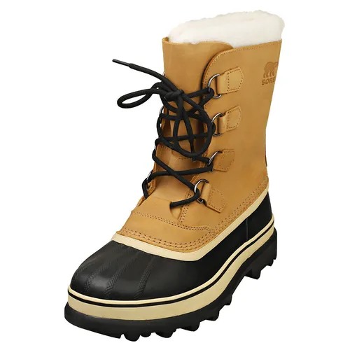 SOREL CARIBOU Stiefel 2025 buff - 44 - Winterschuhe mit wasserdichtem Nubukleder, herausnehmbarem ThermoPlus Filz-Innenstiefel für ultimativen Komfort und Wärme bei kaltem Wetter.