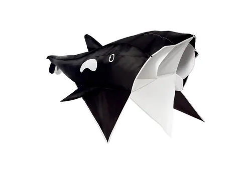 Wolkenstürmer® Willi The Whale Wal-Drachen - Flugfertiger Einleiner - Drachen, robust und ideal für Einsteiger, perfekt für Windbereiche 2-5 Bft. Leicht transportierbar in Kordeltasche, für Kinder ab 10 Jahren.