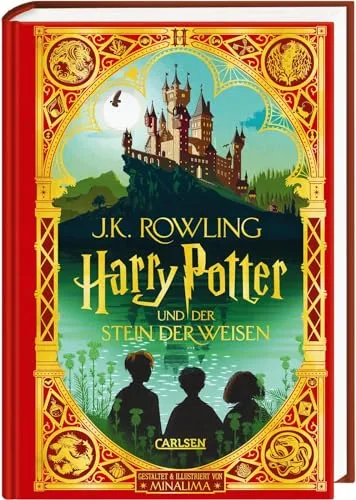 Harry Potter und der Stein der Weisen, J.K. Rowling - MinaLima Ausgabe - Fantastisches Abenteuer in der gebundenen Ausgabe mit einzigartigen Illustrationen, perfekt für Sammler und Harry Potter Fans!