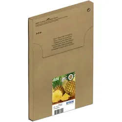 Epson Original 604 Tinte Ananas Multipack - 4-farbig Standard für XP-2200, XP-2205, XP-3200, XP-4205, kostenlose 4 Monate mit ReadyPrint Flex-Tarif