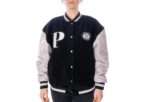 PEGADOR Collegejacke Jacke Pegador Draper Quilted Oversized Ärmel mit Steppung