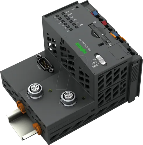 WAGO PFC200 Controller 750-8213/040-010 - Kompakter Controller für speicherprogrammierbare Steuerungen, ideal für industrielle Anwendungen. Unterstützt Protokolle wie CAN und EtherCAT für vielseitige Integration.