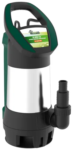 Mr. Gardener Schmutzwasser-Tauchpumpe 750 W - Wasserpumpen, starke 750 W Motorleistung mit 15000 l/h Fördermenge, ideal zum Entleeren von Gartenteichen und Baugruben.