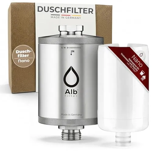 Alb Duschfilter Nano – Edelstahl Wasserfilter - Hochwertiger Duschfilter aus Edelstahl, der für sauberes Wasser sorgt und die Lebensdauer Ihrer Dusche verlängert. Ideal für den täglichen Einsatz.