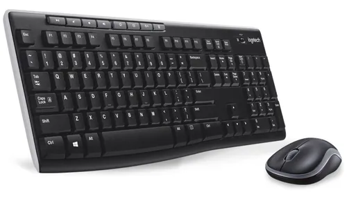 Logitech MK270 Kabelloses Maus- und Tastatur-Set USB schwarz - Praktisches Set mit langer Akkulaufzeit und einer Reichweite von bis zu 10 m. Ideal für komfortables Arbeiten und Spielen. QWERTZ Layout für optimale Bedienung.