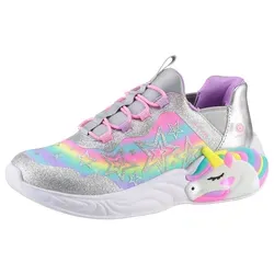 Skechers Kinder Sneaker SLIP-INS: UNICORN DREAMS - STARRY LITE - Bunte Mädchensneaker in Größe 33 mit bequemen Slip-On Design für einfaches An- und Ausziehen. Ideal für aktive Kinder, die Stil und Komfort lieben.