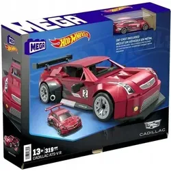 Hot Wheels MEGA Bauset 1/24 Cadillac ATS-V R - Detailgetreues Modell - Baukästen & Bausteine: Zusammenbaubares Cadillac ATS-V R Modell mit 319 Teilen, authentischer Innenausstattung und passendem Die-Cast-Auto – ideal für Sammler und Modellbau-Fans ab 13 Jahren!