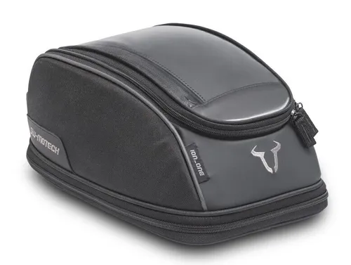 SW-Motech ION One - Kompakter Tankrucksack in Schwarz, erweiterbares Volumen von 5 auf 9 Liter mit QUICK-LOCK Befestigungssystem