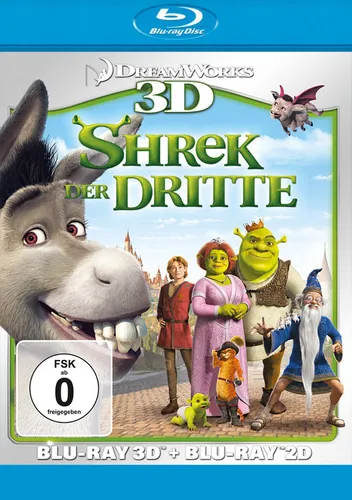 Shrek der Dritte - 3D+2D-BLU-RAY-NEU