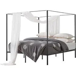 VEVOR Himmelbettrahmen (Kingsize) - Robustes Metallhimmelbett mit 363 kg Tragkraft, bietet praktischen Stauraum und individuelles Design für Ihr Schlafzimmer.