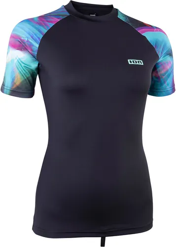 ION LIZZ SS Lycra 2025 tropical palm glitch - M