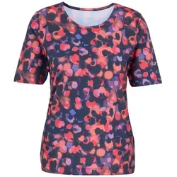 JOY Sportswear Donja Funktionsshirt Damen – Hibiscus Red Print, Größe 40 - Elastisches Funktionsshirt für Damen mit atmungsaktiven und schnelltrocknenden Eigenschaften; ideal für sportliche Aktivitäten und Freizeit. Rundhalsausschnitt und stylischer Allover-Print.