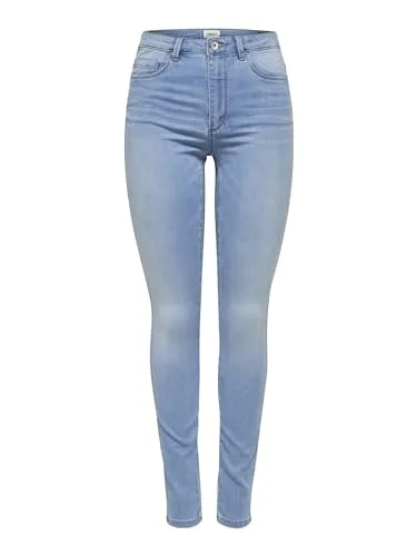 ONLY Female Skinny Jeans ONLROYAL – Hohe Taille und Skinny Fit - Stylische Skinny Jeans mit hoher Taille aus 69% Baumwolle und 29% recyceltem Polyester. Ideal für einen modernen Look und komfortablen Sitz.
