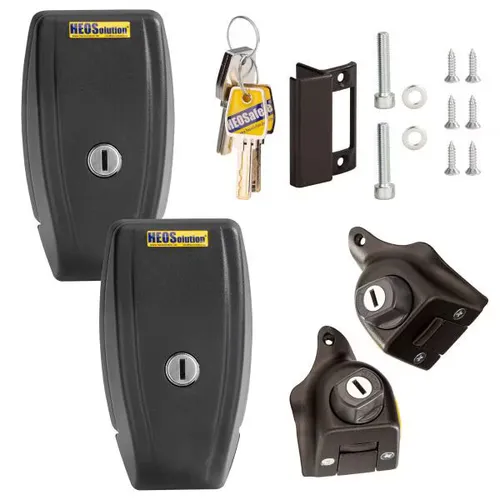 HEOSafe Van Security Paket für Fiat Ducato ab Bj. 09/2021 - Türsicherungen mit 1 x HEOSafe Türsicherung und 2 x HEOSafe Van Security für optimalen Schutz gegen Einbruch und Diebstahl.