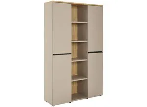 Novel Kombischrank DELTONA - Modernes Design in Steingrau - Der Novel Kombischrank DELTONA vereint elegantes Design mit praktischer Funktionalität. Mit zwei Drehtüren und großzügigem Stauraum ist er die ideale Lösung für Ihr Zuhause.