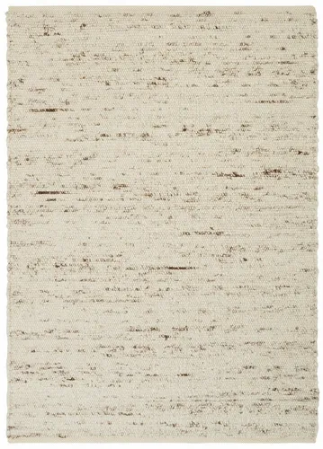 Theko Berberina Super Naturteppich 70x130 cm - Teppich aus 100% nachhaltiger Schurwolle, handgewebt und beidseitig verwendbar; strapazierfähig mit flauschigem Flor für ein gemütliches Wohnambiente.