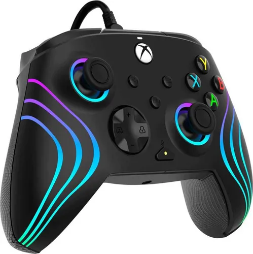 Afterglow Wave Wired Controller - Black für Xbox One, anpassbare RGB-Beleuchtung und komfortabler Grip für intensives Gaming