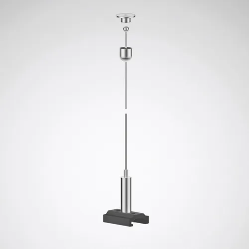 Trilux Seilabhängung Rail ZS D/3 #8889000 - Praktische Seilabhängung für Lichtschienensysteme, schwarz, 90 mm breit, ideal für eine einfache und sichere Montage.