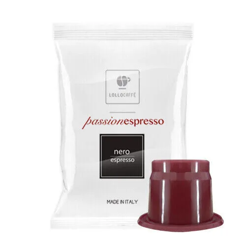 Kapseln Lollo Schwarz Kaffee Kompatibel Nespresso Blend Schwarz Pads Angebot 100