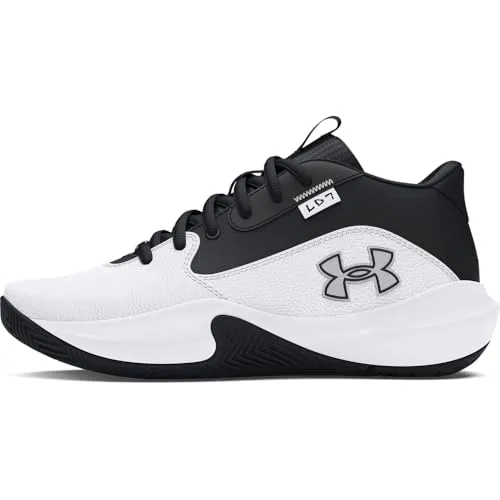 Under Armour GS Lockdown 7 Basketballschuh für Kinder - Freizeitschuhe & Sneaker für Kinder, atmungsaktiv mit leichtem EVA-Mittelsohle für reaktionsstarkes Laufgefühl und optimalem Grip auf dem Basketballplatz.