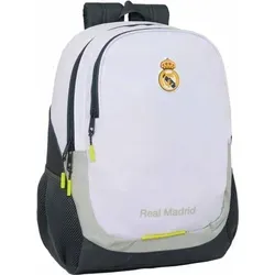 Safta Real Madrid 25/26 Schulrucksack für Kinder - Robuster und ergonomischer Rucksack mit 2 großen Fächern, ideal für Schule und Freizeit. Offizielles Real Madrid Design mit 2 Jahren Garantie, bequem und langlebig.
