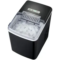 Melissa Eiswürfelmaschine schwarz 1,85l – Leise & Effizient - Eiswürfelmaschine in elegantem Schwarz, produziert alle 9 Minuten 9 kugelförmige Eiswürfel. Mit LED-Anzeige und Sichtfenster für einfache Bedienung und Sicherheit.