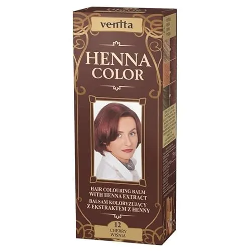 Venita Henna Color Haarfärbemittel, 12 Kirsche, 75 ml