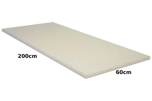 Schaumstoffpolster 60x200x10cm RG 35/43 - Matratzenauflagen in der Größe 60x200x10cm, ideal für individuellen Schlafkomfort dank optimalem Härtegrad RG 35/43.