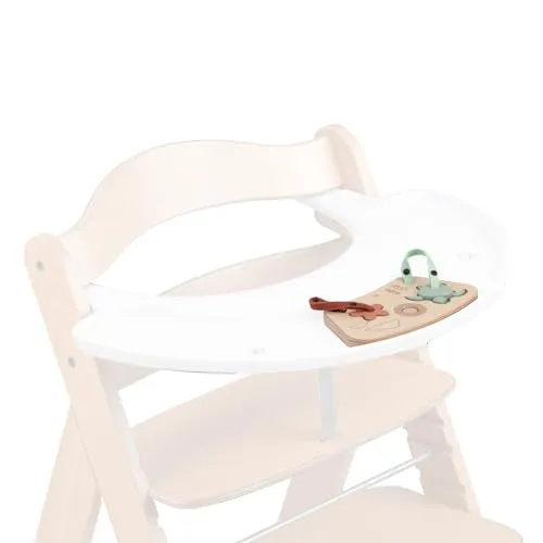 hauck Play Puzzling S, Turtle & Flower - Baby Puuzle ab 10 Monaten Kompatibel mit Play Tray Spielbrett für Alpha+, Beta+ & Arketa Holzhochstuhl, Baby Holz Spielzeug mit Lebensmittelechtem Silikon