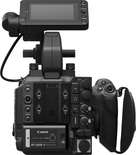 Canon EOS C400 Camcorder - Professioneller 6K BSI-Vollformatsensor, dreifaches Basis-ISO und 18 anpassbare Tasten, ideal für Kino, Live-Übertragungen und virtuelle Produktionen.