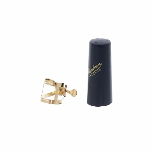 Vandoren LC57DP M|O GL Altsax Blattschraube - Instrumentenzubehör mit Gold-finish, bietet eine schnelle und symmetrische Befestigung für Alt-Saxophon durch einen einzigartigen Doppelzug-Schrauben-Mechanismus.
