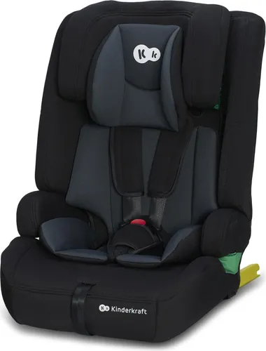 Kinderkraft SAFETY FIX 2 I-SIZE Kindersitz 9-36 kg - ISOFIX-Kindersitz für Kinder von 76-150 cm, mit 12-fach verstellbarer Kopfstütze und speziellen Sicherheitssystemen für maximalen Schutz.