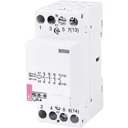 Einbauschütz RD25-40 230VAC/DC, 25A, 4S, 2Module, brummfrei