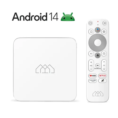 Homatics Box R Android TV Mediaplayer 4K UHD - Media Player mit 4K UHD, HDR und Bluetooth 5.0. Verwandeln Sie Ihren Fernseher in einen Smart-TV mit Android 11 und integriertem Chromecast für ein umfangreiches Streaming-Erlebnis.