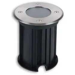 ISOLED Bodeneinbaustrahler GU10 rund IP67 - Bodenleuchte für den Außenbereich, befahrbar bis 1,5t, mit Edelstahlblende und satiniertem Glas. Ideal für Garagenauffahrten, Gärten und Terrassen.