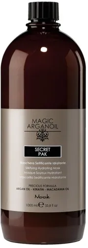 Nook Magic Arganoil Secret Pak 1000 ml Haarkur - Shampoo für intensive Pflege mit Arganöl und Macadamiaöl, ideal für trockenes Haar. Verleiht Glanz und Spannkraft, ohne zu beschweren.