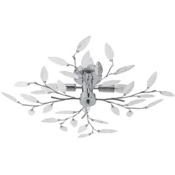 FLOS 10190 Deckenleuchte Ø60CM 4-flammig, Chrom & Acryl - Stilvolle Deckenleuchte im Design einer Baumkrone, aus glänzendem Chrom und sandig rauchigem Acryl. Perfekt für jeden Raum und schafft eine besondere Atmosphäre.
