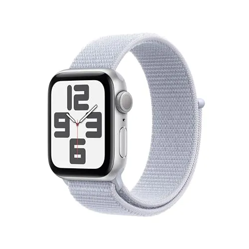 Apple Watch SE (2. Generation) GPS 40 mm - Smarte Gesundheits- und Fitnessuhr in Silber mit Sturzerkennung und 3 Monate Apple Fitness+ kostenlos