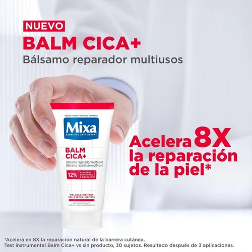 Mixa Cica+ Balm Reparaturbalsam 50 ml - Hochwertiger Reparaturbalsam für empfindliche Haut. Ideal zur Unterstützung der täglichen Pflege und mit hypoallergener Textur. Perfekt für alle Hauttypen.