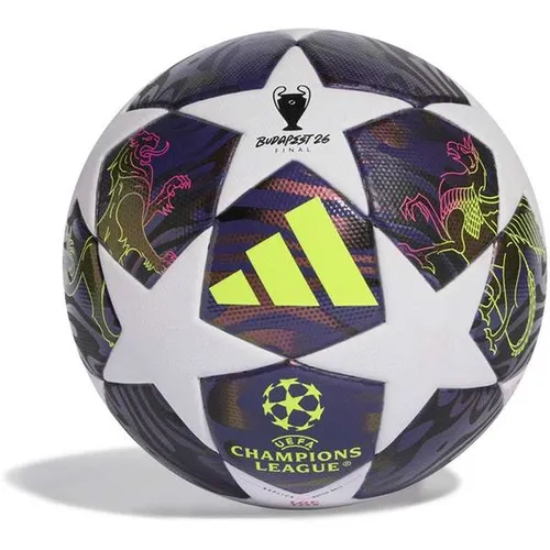 adidas Junior 290 Gramm Champions Final League JX9097 Fußball 2026 - Leichter Fußball für Kinder und Teens, inspiriert von der UEFA Champions League. Strapazierfähige TPU-Oberfläche, ideal für Training und Spiel.