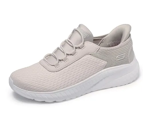 Skechers Damen BOBS Squad Chaos IN Color Trainers, Off White Mesh, 43 EU