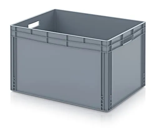 Auer Packaging Eurobehälter-Eurobox 80 x 60 x 52 Euro Behälter 800x600x520 große Box Kunststoffbehälter inkl. Zollstock