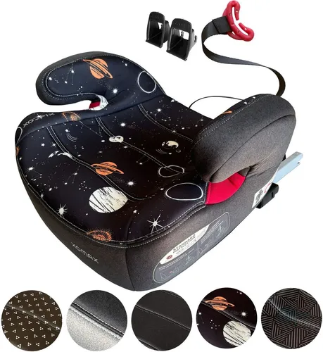 XOMAX XL-313 Kindersitz mit ISOFIX und Gurtführung - Kindersitz Gruppe 2/3 für 15-36 kg, mitwachsend und abnehmbarer Bezug für einfache Reinigung. Sicher und bequem für Kinder von 3-12 Jahren, ECE R129 zertifiziert.