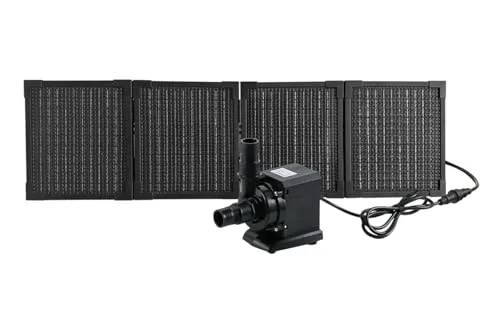 Steinbach Zirkulationspumpe mit PV Panel – 3.000 l/h - Poolpumpen für umweltfreundliche Wassererwärmung, inklusive 30 Watt PV Panel für autonome Nutzung und effiziente Wärmeverteilung im Pool.