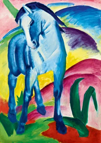 Bluebird Puzzle - Franz Marc: Blaues Pferd I, 1911 - Faszination Kunst trifft auf Spielspaß! Dieses Puzzle bietet 1000 Teile für stundenlangen Rätselspaß und fördert die Konzentration. Ideal für Kunstliebhaber ab 3 Jahren.