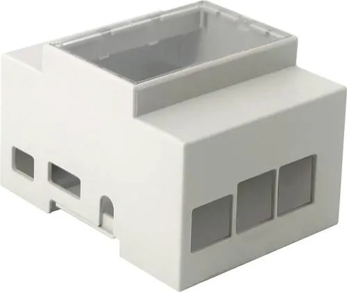 Raspberry Pi Joy-it rb-case+07 SBC-Gehäuse Passend für (Entwicklungskits): zur Hutschienenmontage Grau