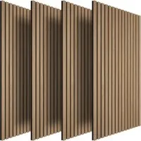 TecTake Akustikpaneele Sonic Wall II Holzoptik - Eiche, 4er Set - Verbessere die Raumakustik mit den eleganten Akustikpaneelen Sonic Wall II von tectake. Ideal für Büros oder Musikzimmer, bieten sie effektive Schallabsorption und ein modernes Design in Eiche.